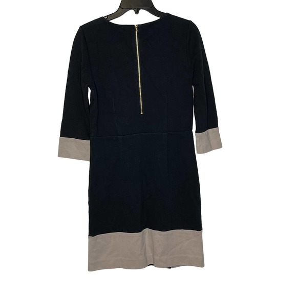 Banana Republic Women 4‎ Thick Knit Sheath Dress Back Zip Colorblock 3/4 Sleeve - Picture 8 of 8